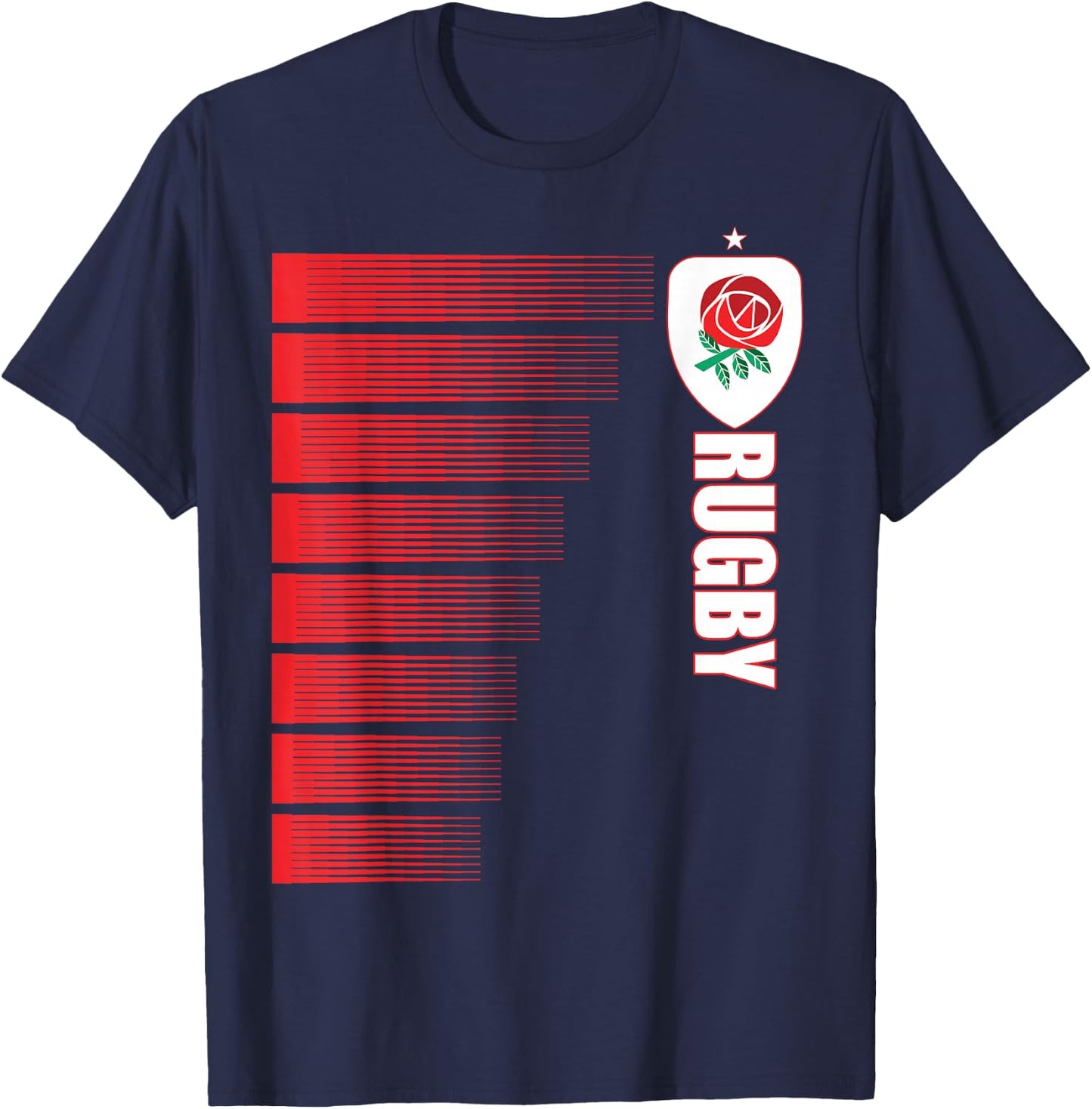 England Rugby Jersey English Rugby 2 Sided T-Shirt - T-Shirt | Navy
