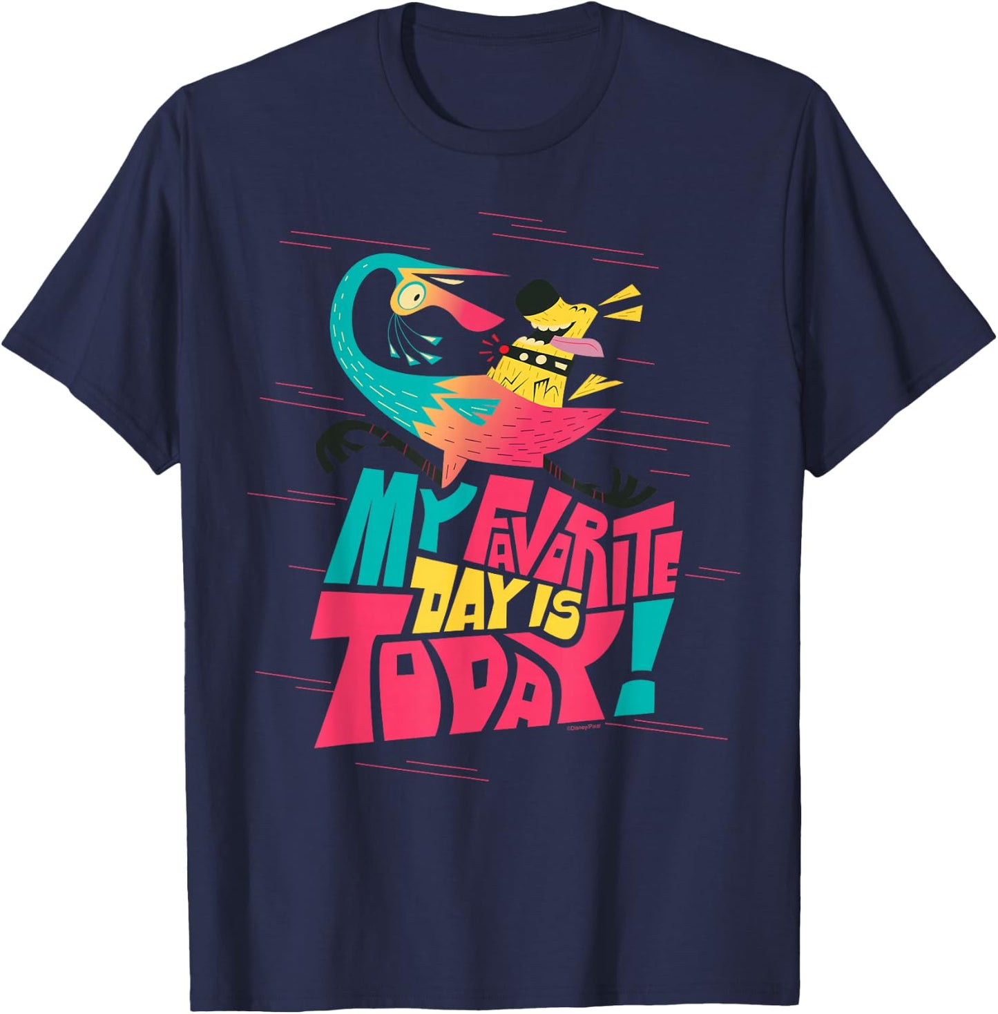 Disney and Pixar’s Up Kevin Dug My Favorite Day is Today T-Shirt - T-Shirt | Navy