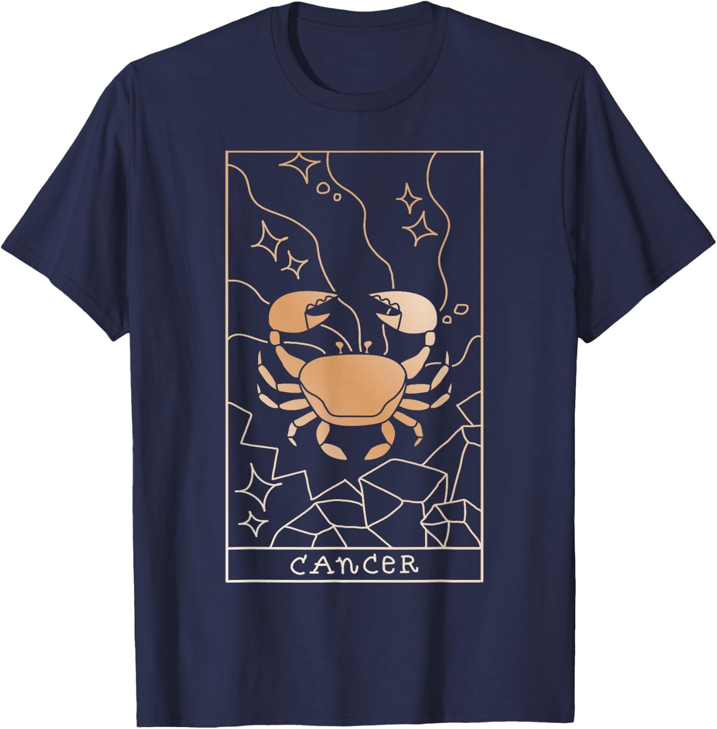 Cancer Zodiac T-Shirt - T-Shirt | Navy