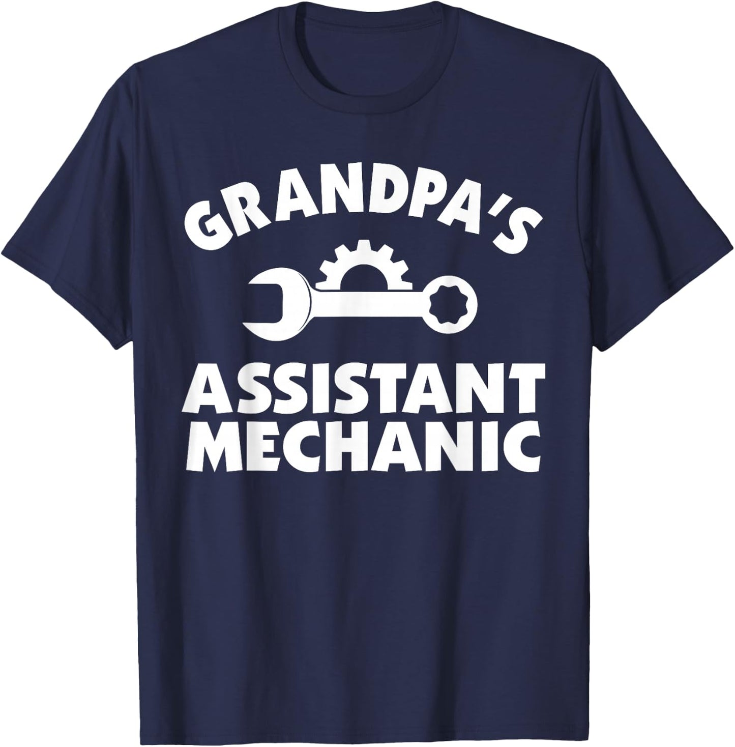 Grandpa Assistant Car Mechanic for Children T-Shirt - T-Shirt | Navy