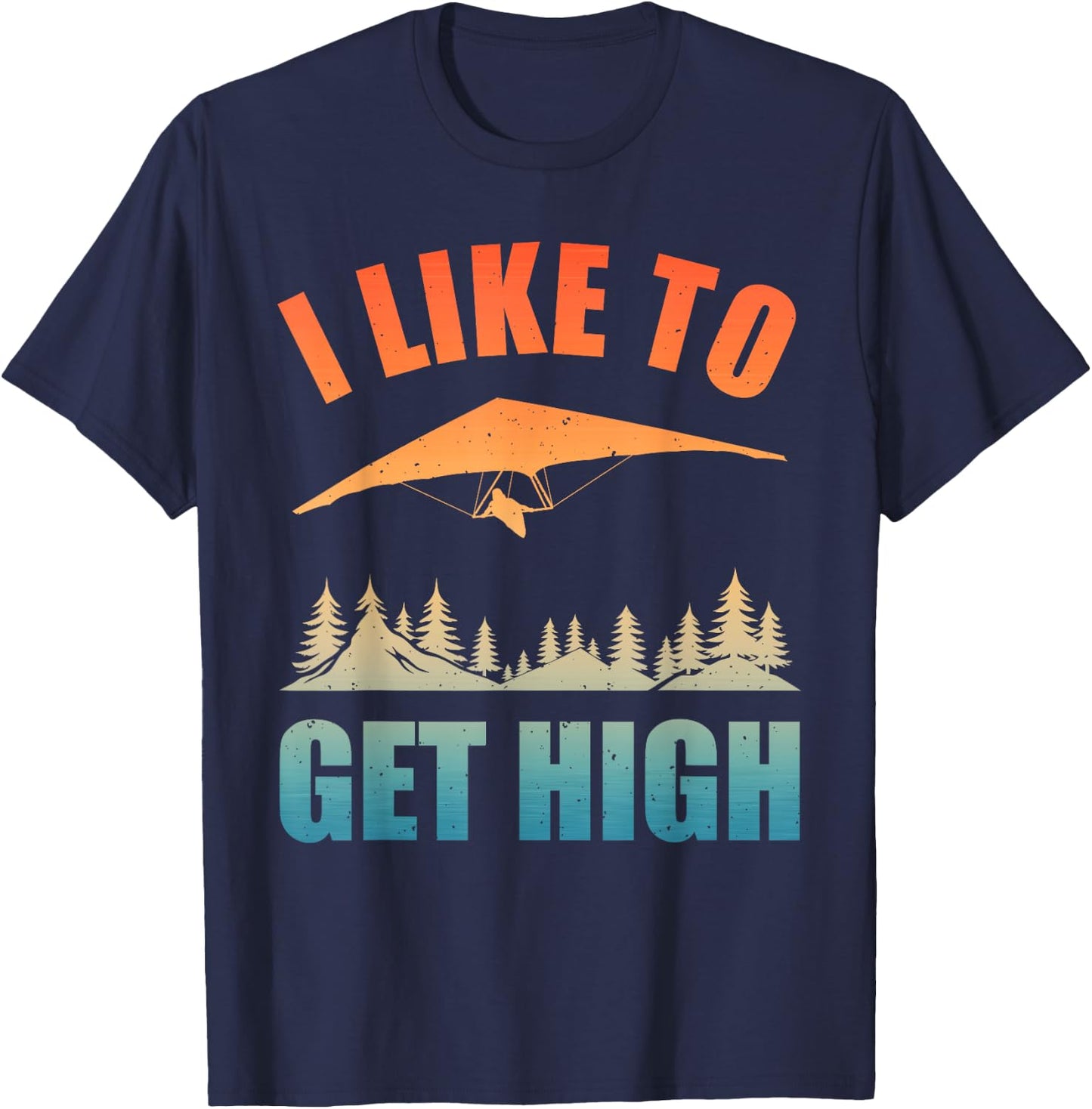 Cool Hang Glider Art Women Hang Glide Hang Gliding T-Shirt - T-Shirt | Navy