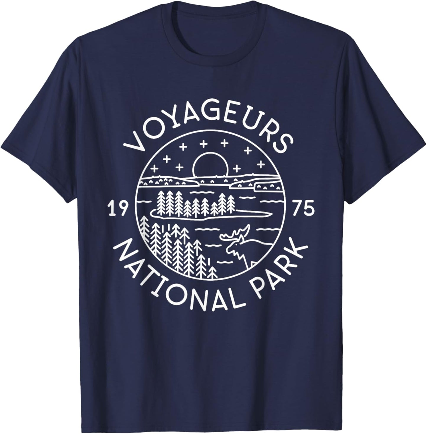 Voyageurs National Park 1975 Minnesota T-Shirt - T-Shirt | Navy