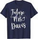 Future Mrs. Davis Engaged soon to be married bride T-Shirt - T-Shirt | Navy