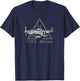 North American P-51 Mustang military fighter plane ww2 T-Shirt - T-Shirt | Navy