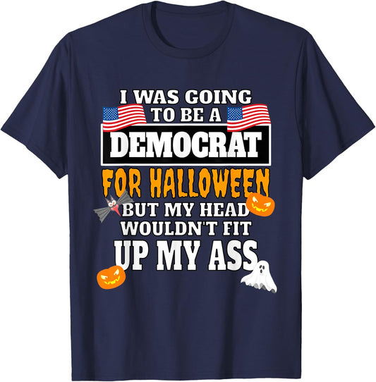 Halloween Political Costume Pro Republican Anti Democrat T-Shirt - T-Shirt | Navy