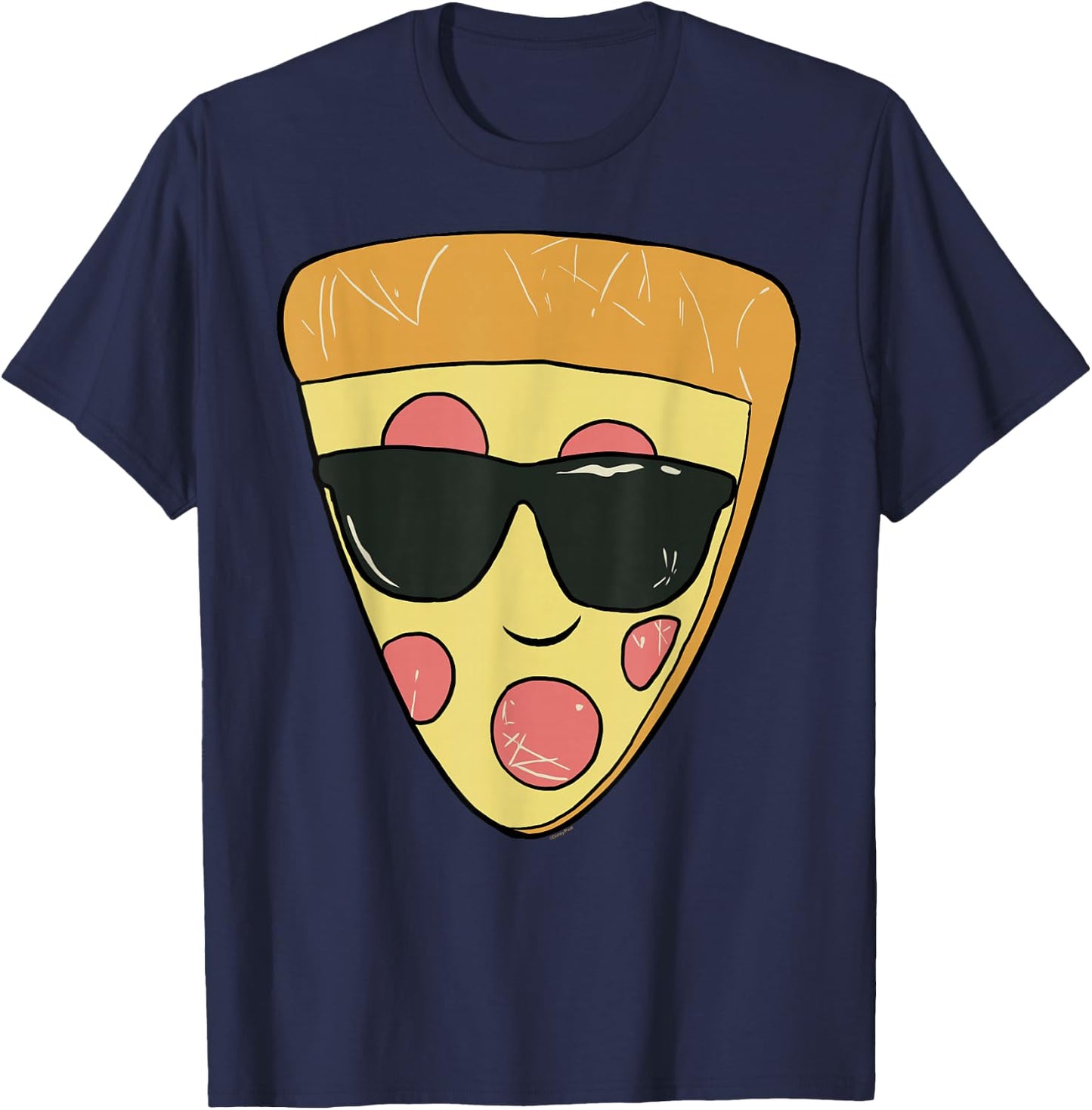 Disney and Pixar's Toy Story 5 Pizza with Sunglasses Sketch T-Shirt - T-Shirt | Navy