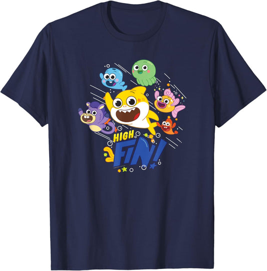 Baby Shark High Fin T-Shirt - T-Shirt | Navy