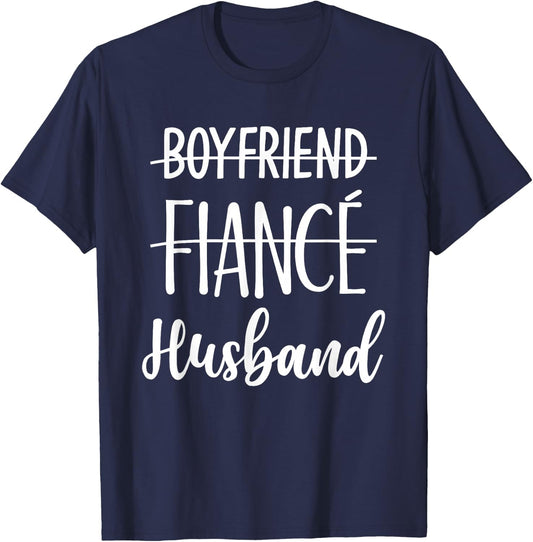 Married Man Wedding Gifts Boyfriend Fiance Husband Wedding Honeymoon T-Shirt - T-Shirt | Navy
