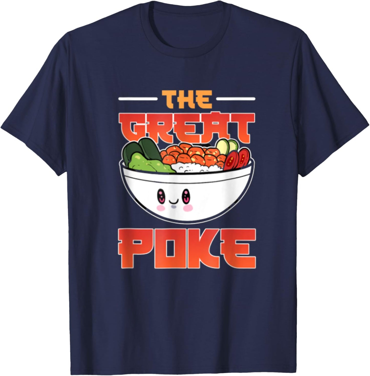 The Great Poke Bowl Anime T-Shirt - T-Shirt | Navy