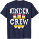 Kinder Crew Fun Kindergarten Squad Teacher 1st Day of School T-Shirt - T-Shirt | Navy