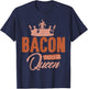 Bacon Queen Bacon Queen Belly Bacon Crown T-Shirt - T-Shirt | Navy