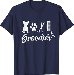 Pet Groomer Dog Groomer T-Shirt - T-Shirt | Navy