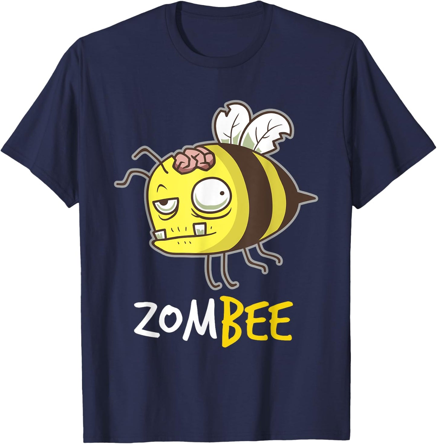 Zombee Funny Zombie Bee Happy Halloween Costume Beekeeper T-Shirt - T-Shirt | Navy
