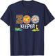 Zookeeper Costume African Savanna Zoo Keeper Animals Lover T-Shirt - T-Shirt | Navy