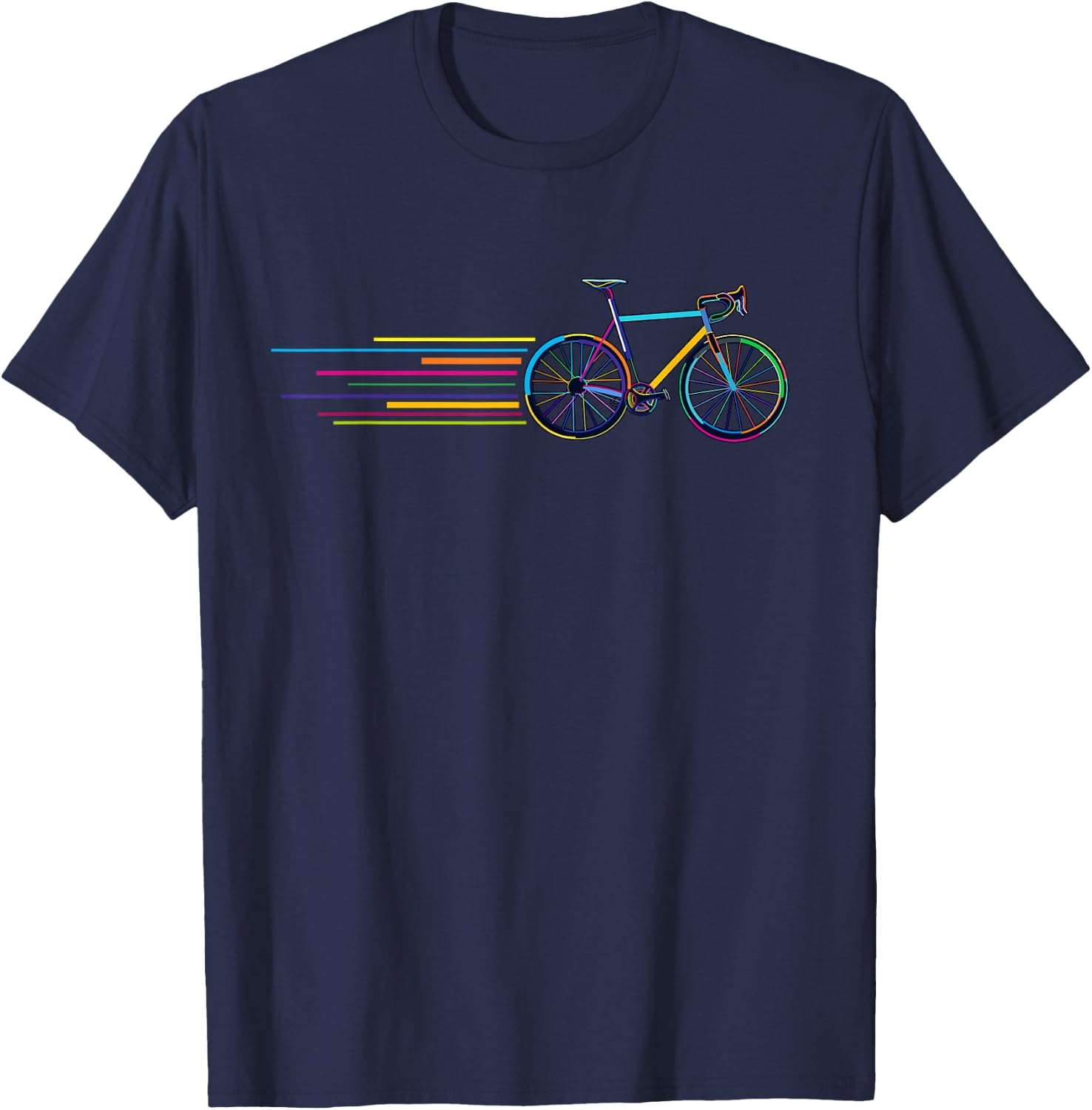 Cyclist Gravel City Bike Bicyclist Bicycle T-Shirt - T-Shirt | Navy