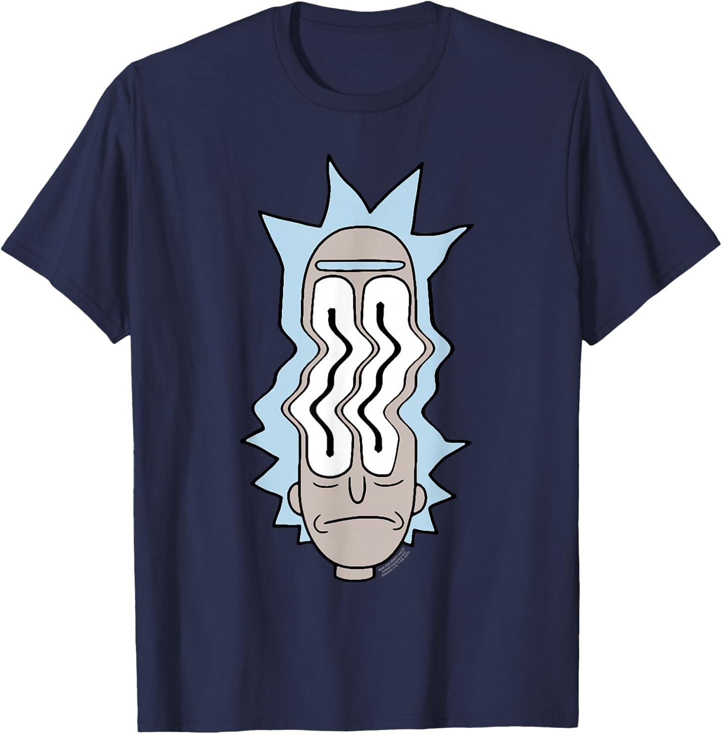 Rick and Morty Rick Waves T-Shirt - T-Shirt | Navy