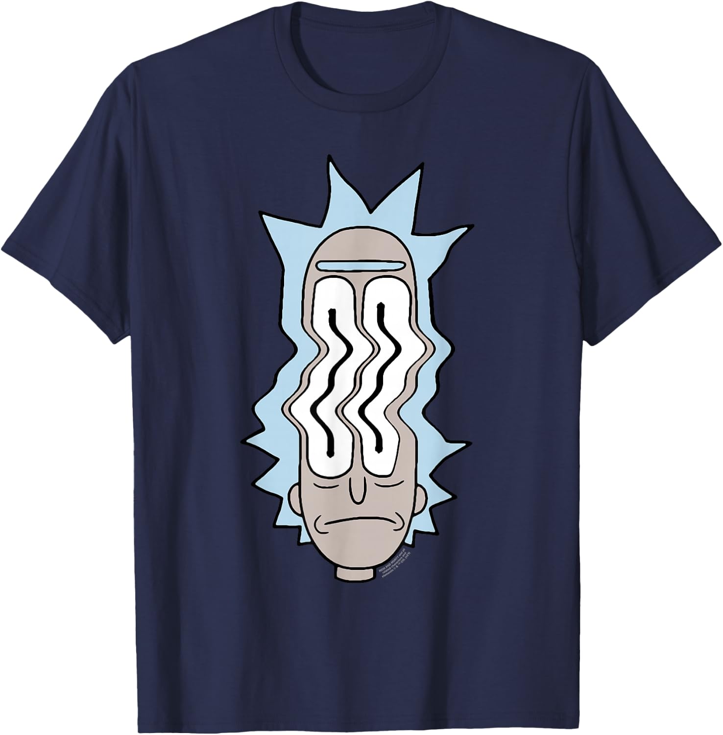 Rick and Morty Rick Waves T-Shirt - T-Shirt | Navy