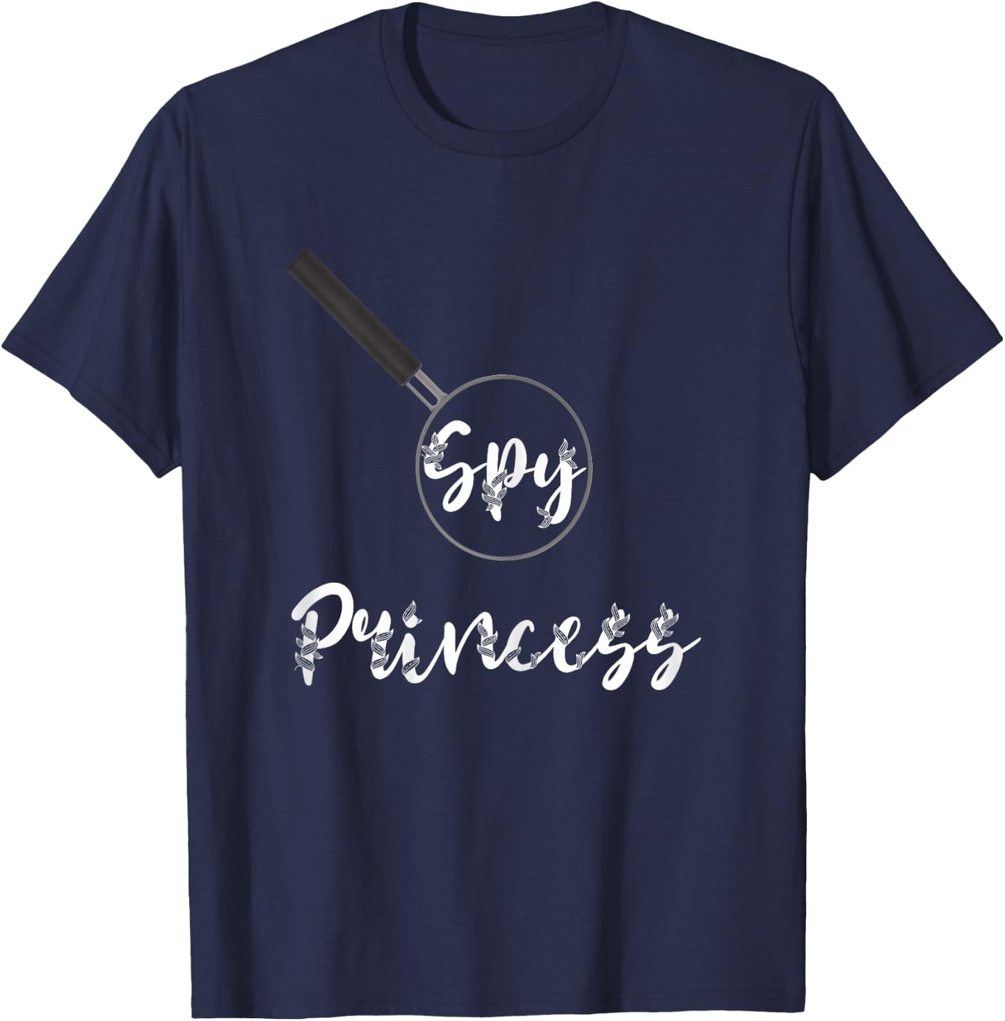Spy Princess Private Spying Detective True Crime Espionage T-Shirt - T-Shirt | Navy