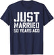 Just Married 50 Years Ago Wedding Anniversary Gift T-Shirt - T-Shirt | Navy