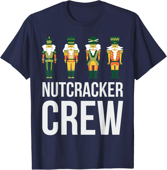 Nutcracker Crew Family Matching Xmas Boys Men Santa T-Shirt - T-Shirt | Navy
