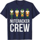 Nutcracker Crew Family Matching Xmas Boys Men Santa T-Shirt - T-Shirt | Navy