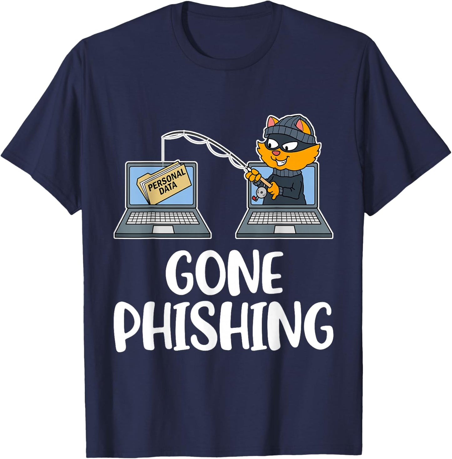 Phishing Gone T-Shirt - T-Shirt | Navy