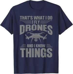 Funny Drone Art Women Boys Drone Racing Drone Pilot T-Shirt - T-Shirt | Navy