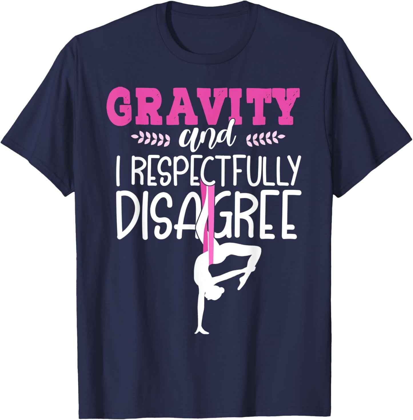Aerial Yoga Hammock Air Yoga Shirt Funny Aerial Yoga T-Shirt - T-Shirt | Navy