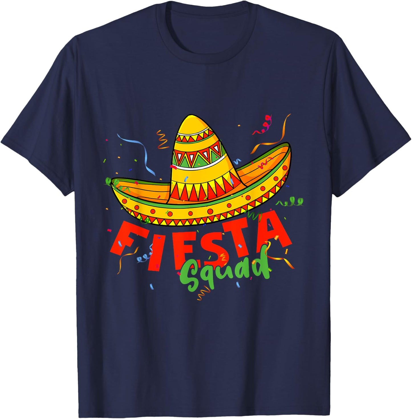 Cinco de Mayo Fiesta Squad Family Matching Group Adults Kids T-Shirt - T-Shirt | Navy