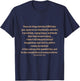 Bible Verse Proverbs 6:16 - 6:19 T-Shirt - T-Shirt | Navy