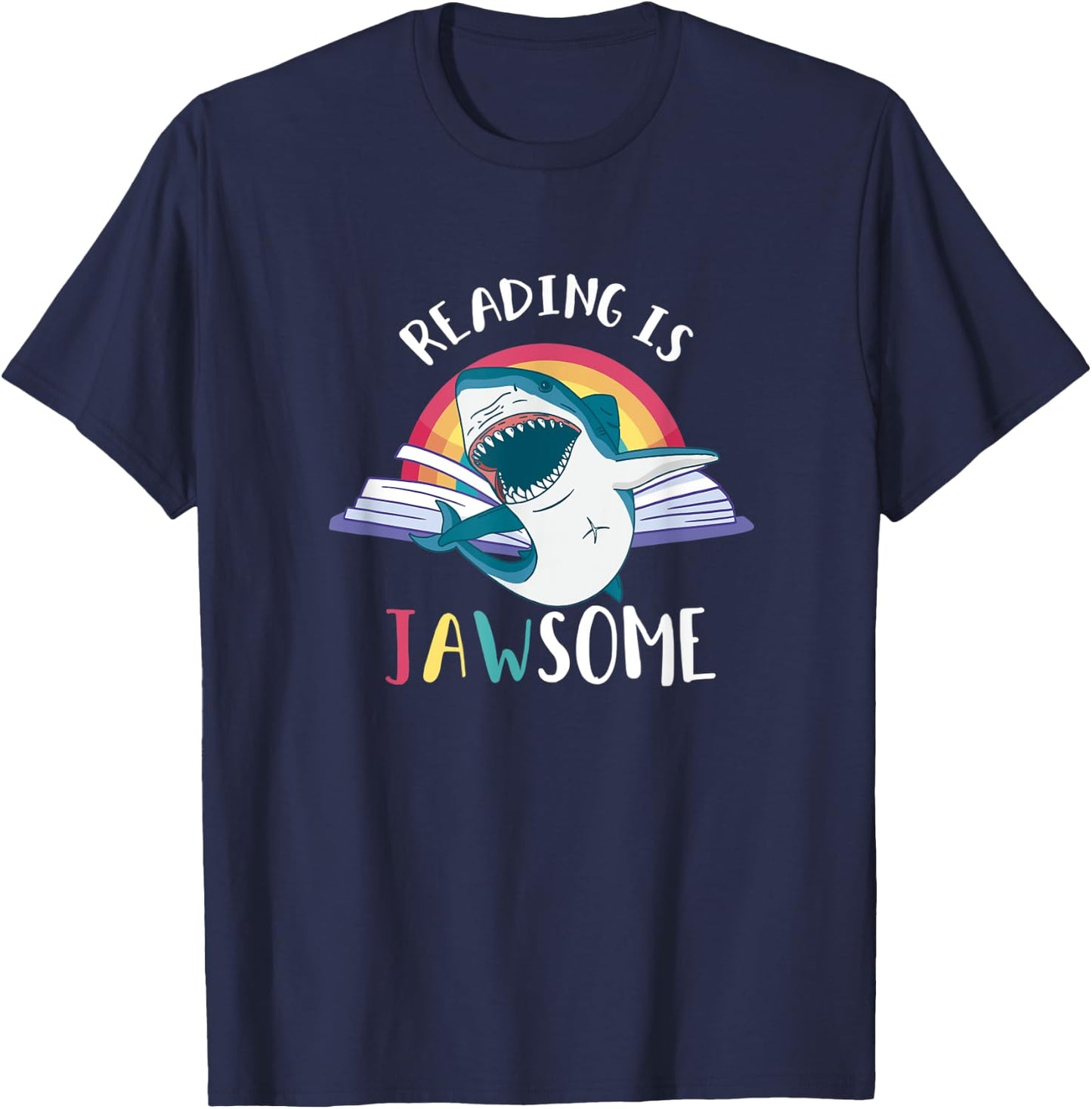 Jawsome Shark Classroom Teacher Women T-Shirt - T-Shirt | Navy