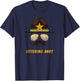 Cop-Stache "Littering And...?" Cop Humor T-Shirt - T-Shirt | Navy