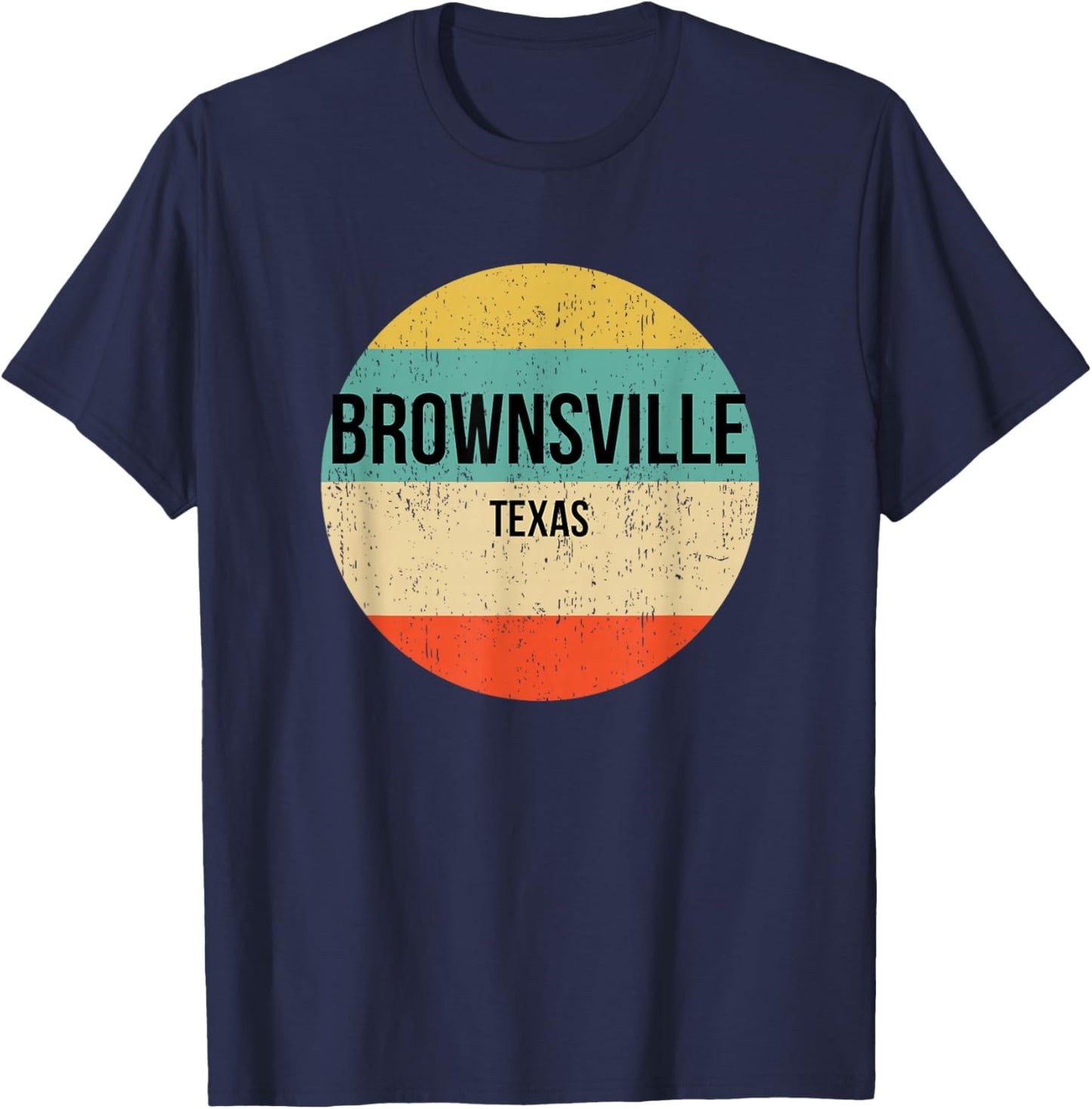 Brownsville Texas Shirt | Brownsville T-Shirt - T-Shirt | Navy
