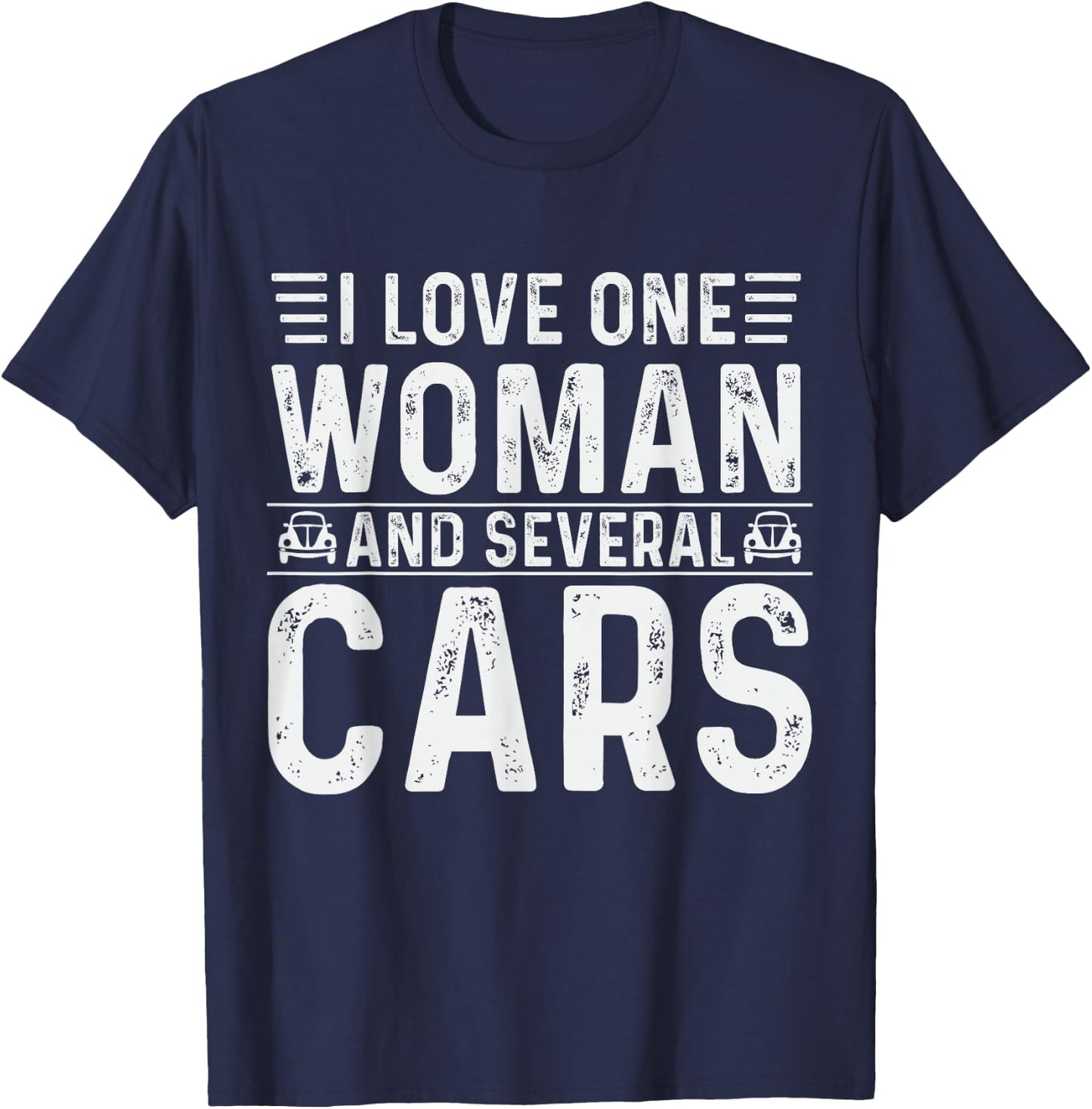 Mechanical Dad I Love One Woman And Several Cars Mechanic T-Shirt - T-Shirt | Navy