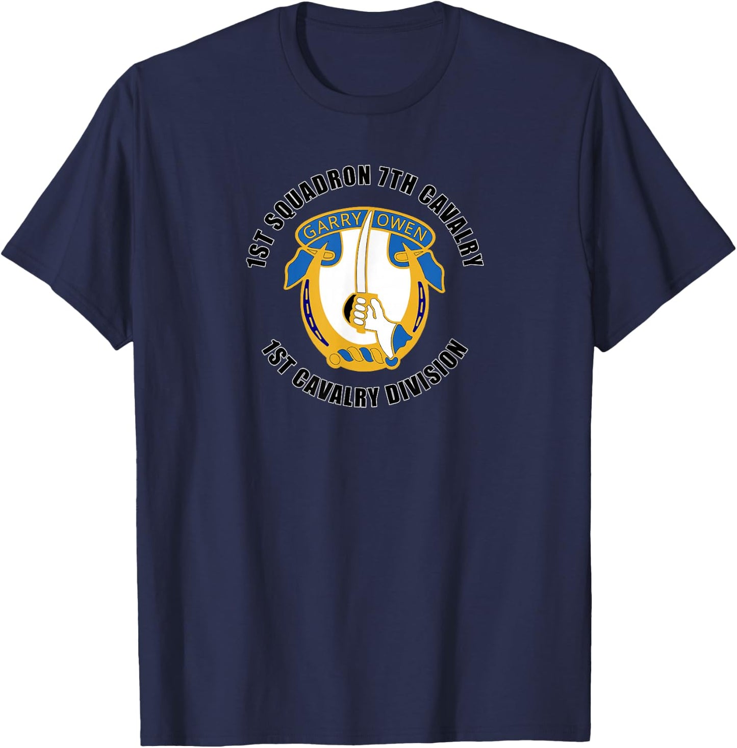 1st Squadron 7th Cavalry 1st Cavalry Division Veteran T-Shirt - T-Shirt | Navy