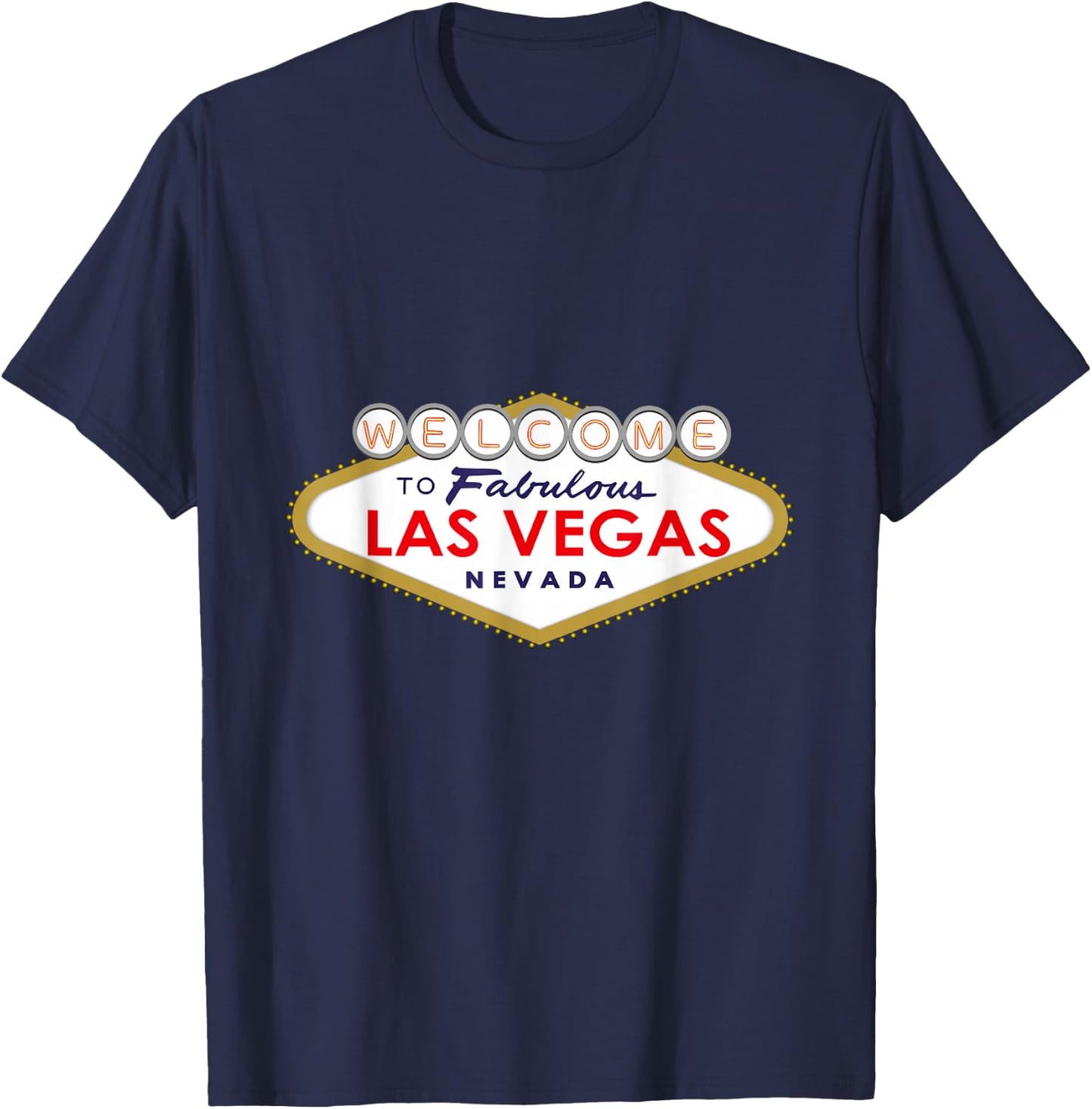 Welcome to Las Vegas - Nevada T-Shirt - T-Shirt | Navy