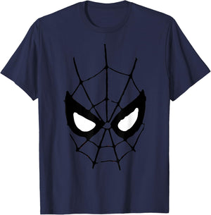 Marvel Spiderman Retro Comic Big Face T-Shirt - T-Shirt | Navy
