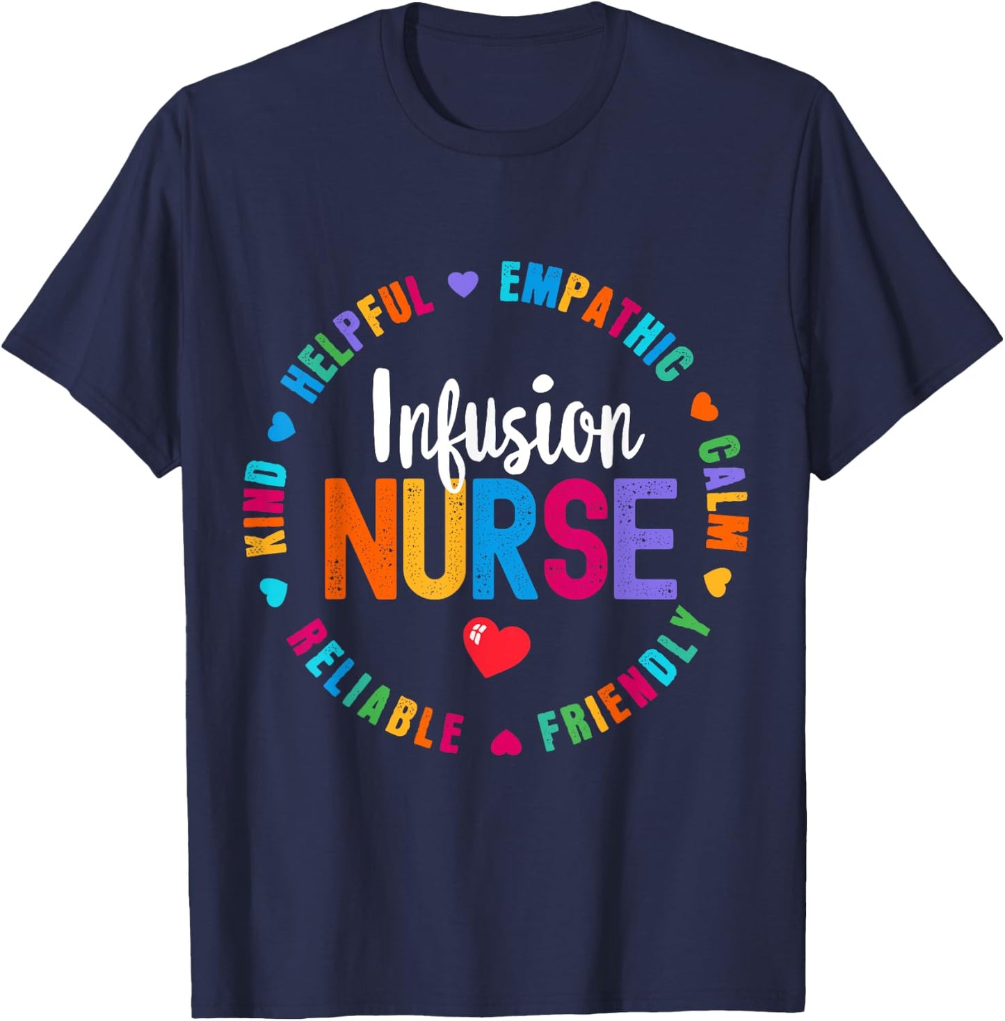 Infusion Nurse Certified Registered Nurse Infusion Squad T-Shirt - T-Shirt | Navy