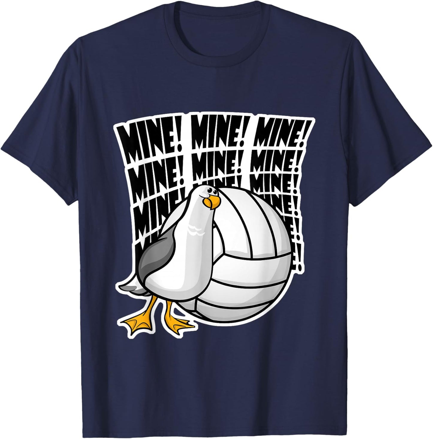 Volleyball Mine Mine Mine T-Shirt - T-Shirt | Navy
