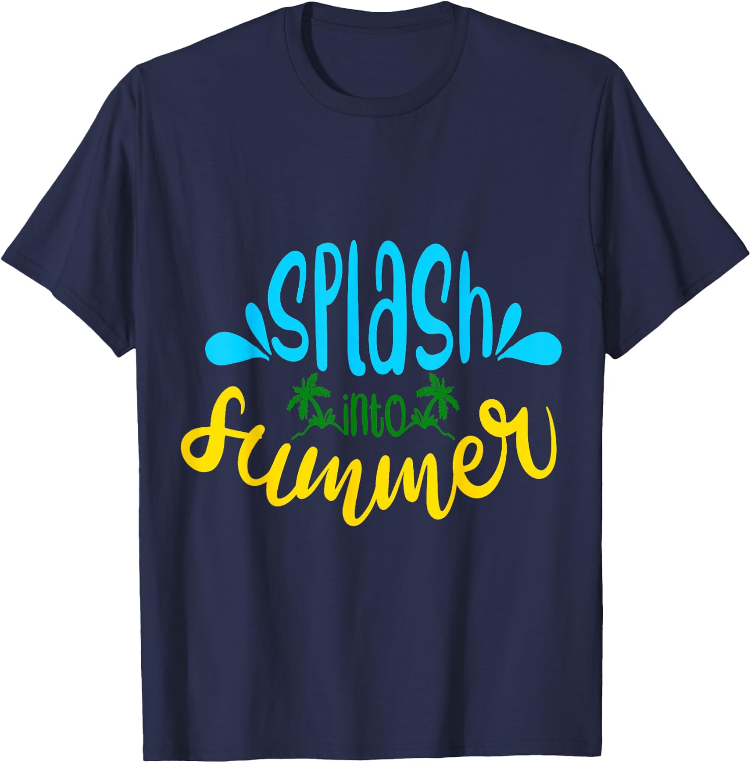 Splash into Summer T-Shirt - T-Shirt | Navy