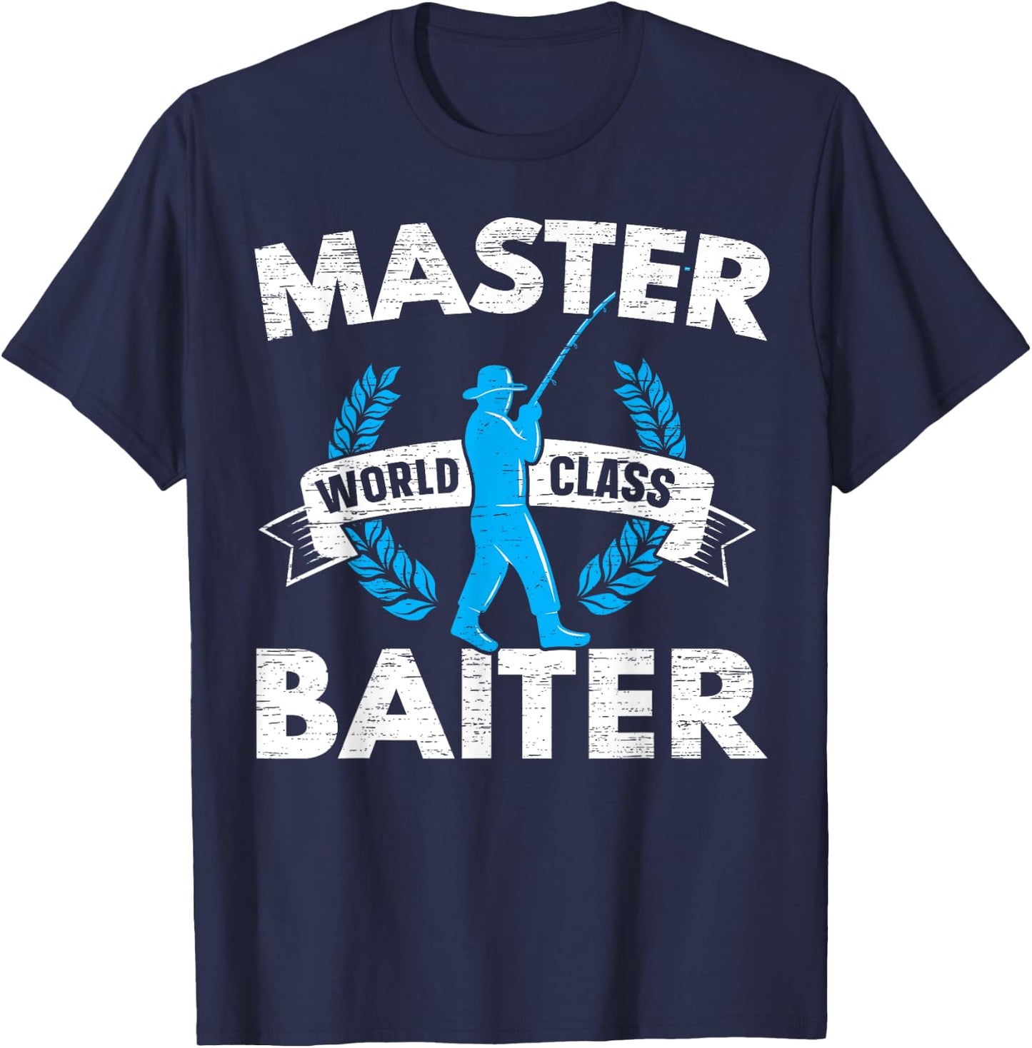 Master World Class Bait Fisherman T-Shirt - T-Shirt | Navy