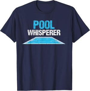 Pool Guy Design for Swimming Pool Boy and Pool Cleaner T-Shirt - T-Shirt | Navy