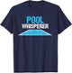 Pool Guy Design for Swimming Pool Boy and Pool Cleaner T-Shirt - T-Shirt | Navy