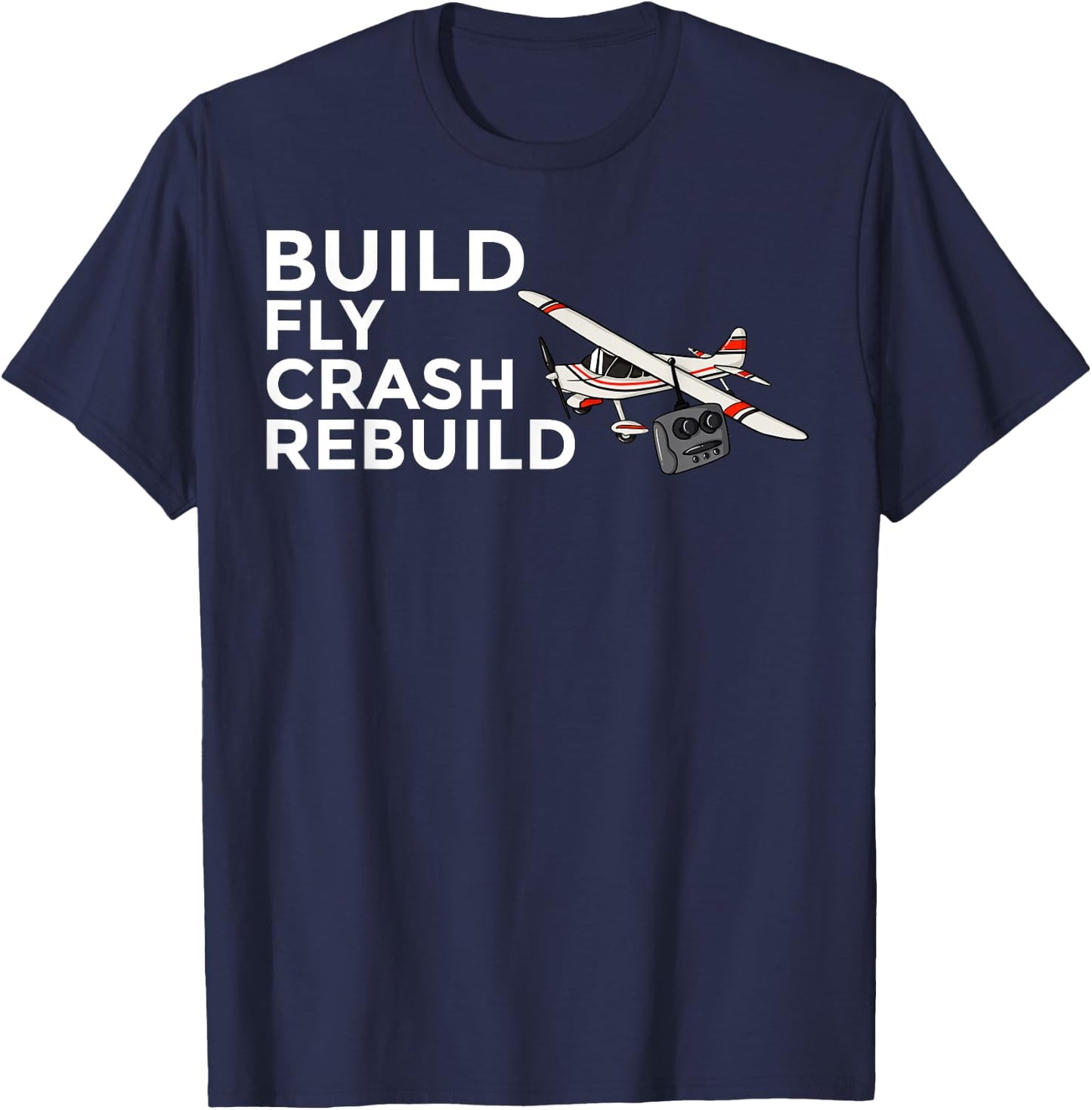 RC Plane RC Pilot Model Airplane T-Shirt - T-Shirt | Navy
