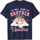Will Trade Brother For Unicorn Funny Sister Loves Unicorn T-Shirt - T-Shirt | Navy