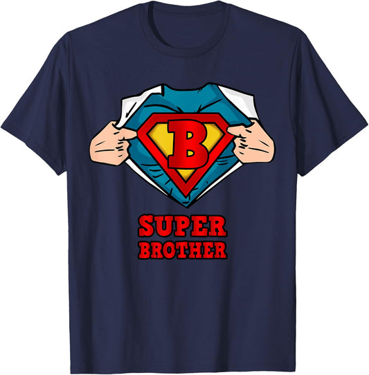 Super Brother Superhero Shirt - Great Gift from sister T-Shirt - T-Shirt | Navy