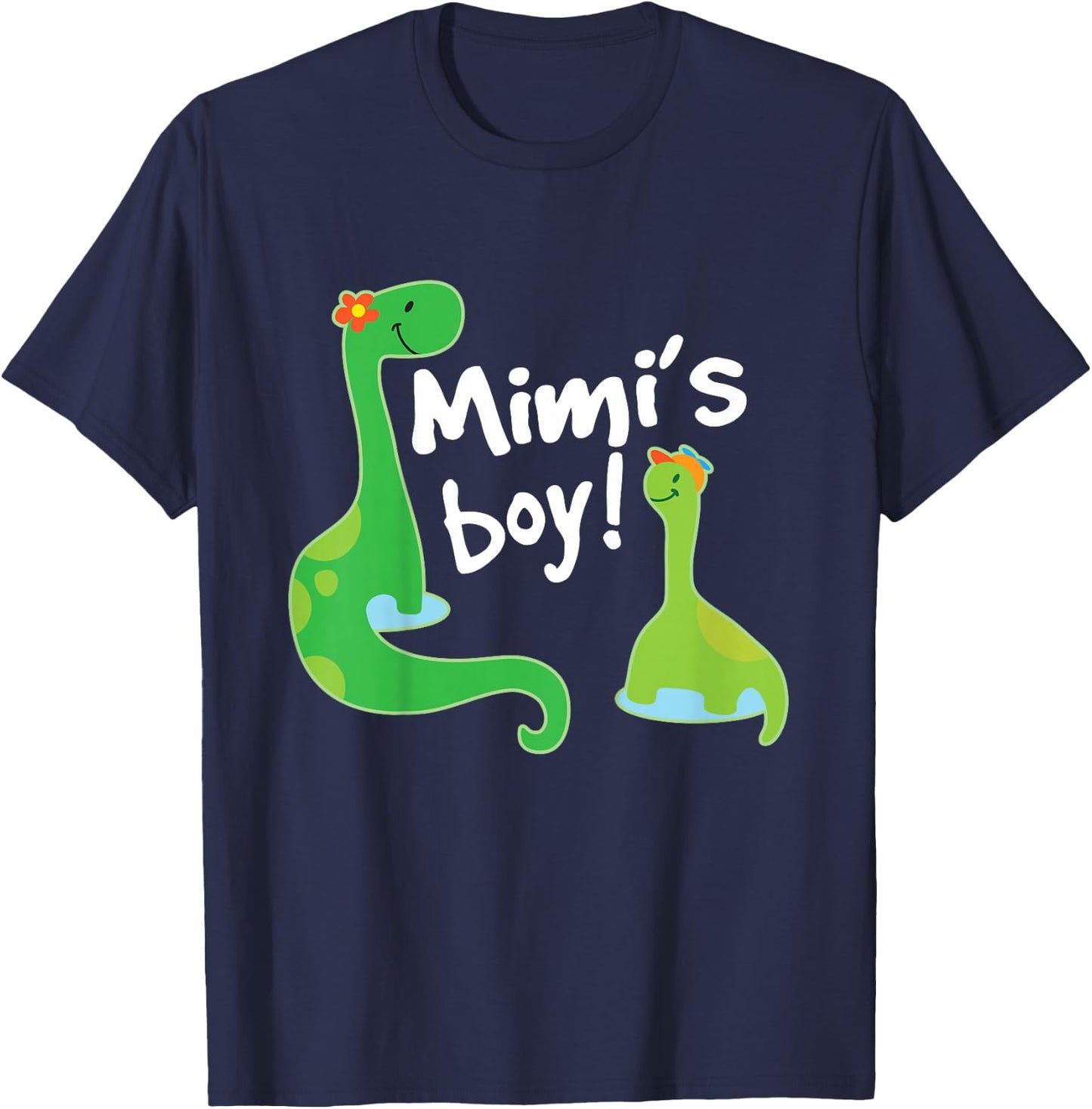 Kids Mimis Boy Grandson Dinosaur T-Shirt - T-Shirt | Navy