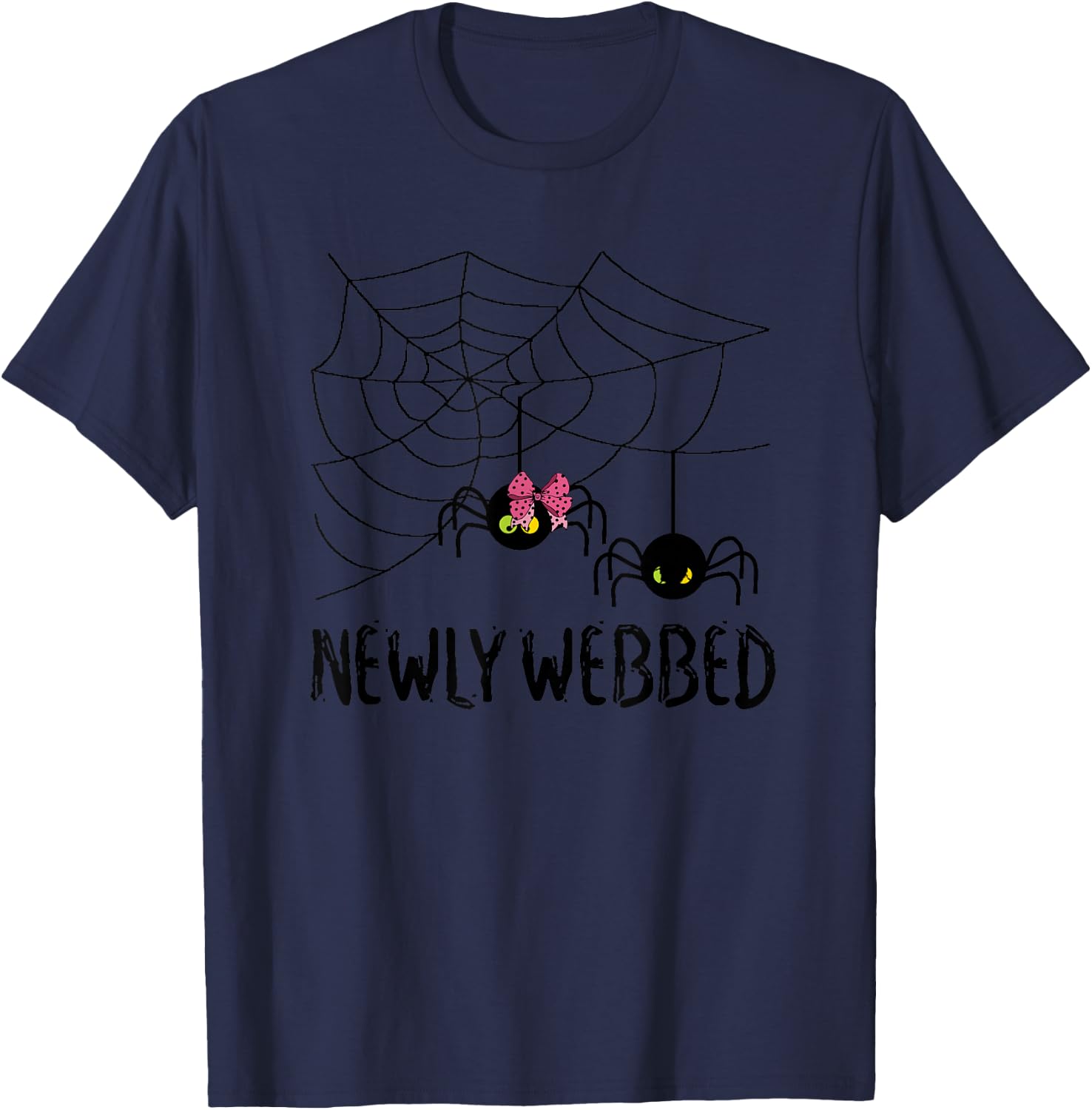 Funny Halloween Bride and Groom Costume Bridal Shower Party T-Shirt - T-Shirt | Navy