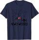 Funny Halloween Bride and Groom Costume Bridal Shower Party T-Shirt - T-Shirt | Navy