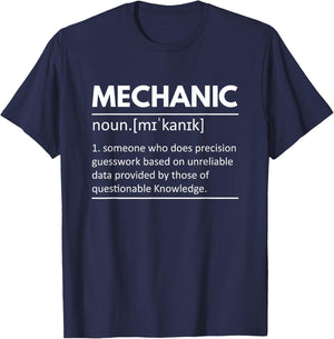 Mechanical Graphics - Job Definition T-Shirt - T-Shirt | Navy